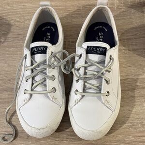 Sperry White Lace-Up Sneakers